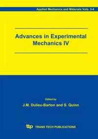 Book Cover for Advances in Experimental Mechanics IV by Janice M DulieuBarton, Simon Quinn