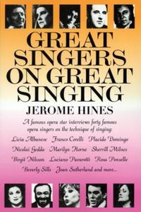 Book Cover for Great Singers on Great Singing by Jerome Hines