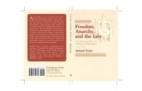 Book Cover for Freedom, Anarchy and the Law by Richard Taylor