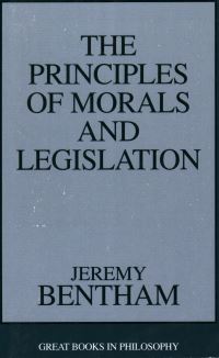 Book Cover for The Principles of Morals and Legislation by Jeremy Bentham