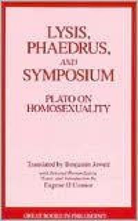 Book Cover for On Homosexuality by Plato, Benjamin Jowett, Eugene Michael OConnor