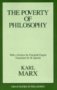 Book Cover for The Poverty of Philosophy by Karl Marx
