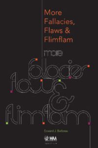 Book Cover for More Fallacies, Flaws, and Flimflam by Edward Barbeau