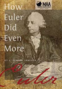 Book Cover for How Euler Did Even More by Charles Edward Sandifer