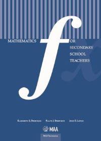 Book Cover for Mathematics for Secondary School Teachers by Elizabeth G Bremigan, Ralph J Bremigan, John D Lorch