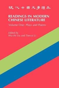 Book Cover for Readings in Modern Chinese Literature by Wuchi Liu, Tienyi Li