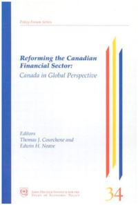 Book Cover for Reforming the Canadian Financial Sector by Thomas J Courchene, Edwin H Neave