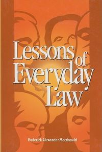 Book Cover for Lessons of Everyday Law by Roderick A Macdonald