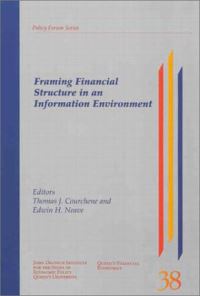 Book Cover for Framing Financial Structure in an Information Environment by Thomas J Courchene, Edwin H Neave