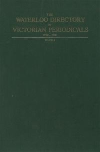 Book Cover for The Waterloo Directory of Victorian Periodicals by John North