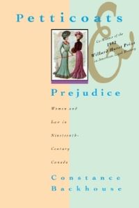 Book Cover for Petticoats and Prejudice by Constance Backhouse