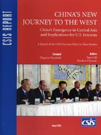 Book Cover for China's New Journey to the West by Bates Gill, Matthew Oresman, Zbigniew Brzezinski, DC Center for Strategic and International Studies Washington