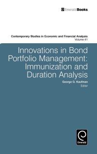 Book Cover for Innovations in Bond Portfolio Management by George G Kaufman, Gerald O Bierwag, Alden Toevs