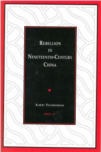 Book Cover for Rebellion in Nineteenth-Century China by Albert Feuerwerker