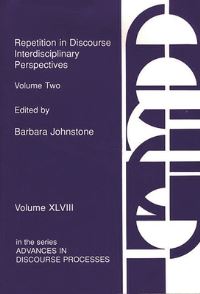 Book Cover for Repetition in Discourse by Barbara Johnstone