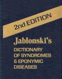Book Cover for Jablonski's Dictionary of Syndromes & Eponymic Diseases by Stanley Jablonski