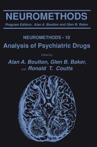 Book Cover for Analysis of Psychiatric Drugs by A A Boulton, Glen B Baker, Ronald Thomson Coutts