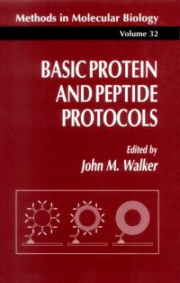 Book Cover for Basic Protein and Peptide Protocols by John M Walker