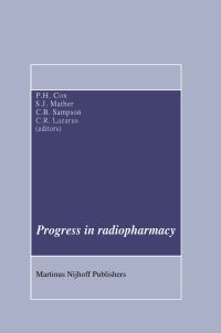 Book Cover for Progress in Radiopharmacy by P H Cox