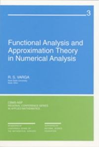 Book Cover for Functional Analysis and Appoximation Theory in Numerical Analysis by R.S. Varga