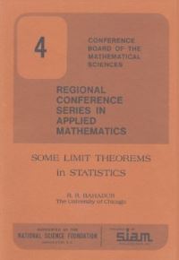 Book Cover for Some Limit Theorems in Statistics by R R Bahadur