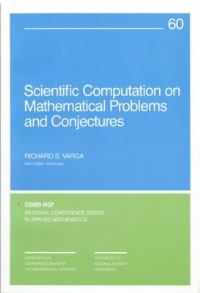 Book Cover for Scientific Computation on Mathematical Problems and Conjectures by Richard S. Varga