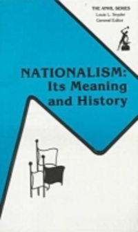 Book Cover for Nationalism, Its Meaning and History by Hans Kohn