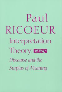 Book Cover for Interpretation Theory by Paul Ricoeur