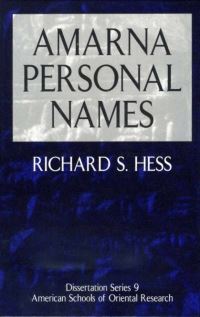 Book Cover for Amarna Personal Names by Richard S Hess