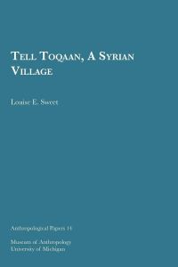 Book Cover for Tell Toqaan, A Syrian Village by Louise E Sweet