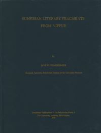 Book Cover for Sumerian Literary Fragments from Nippur by Jane W Heimerdinger