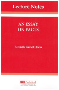 Book Cover for An Essay on Facts by Kenneth Russel Olson