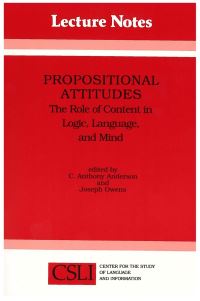 Book Cover for Propositional Attitudes by C Anthony Anderson, Joseph Owens