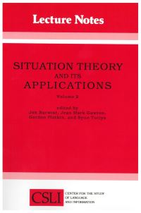 Book Cover for Situation Theory and Its Applications, Volume 2 by Jon Barwise, Jean Mark Gawron, Gordon Plotkin, Syun Tutiya