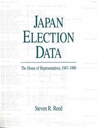 Book Cover for Japan Election Data by Steven Reed