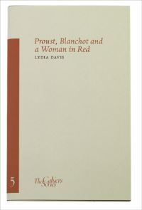 Book Cover for Proust, Blanchot and a Woman in Red by Lydia Davis, Ornan Rotem, American University of Paris