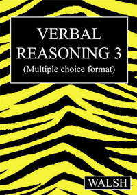 Book Cover for Verbal Reasoning 3. Papers 9-12 (Multiple Choice Format) by Mary Walsh, Barbara Walsh