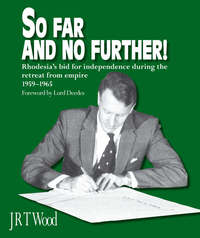 Book Cover for So Far and No Further! by J R T Wood