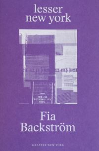 Book Cover for Lesser New York - Fia Backström by PS 1 Contemporary Art Center