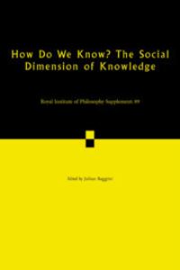 Book Cover for How Do We Know? by Julian Baggini