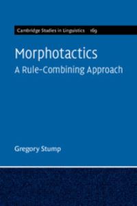 Book Cover for Morphotactics by Gregory T Stump