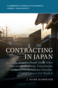 Book Cover for Contracting in Japan by J Mark Ramseyer