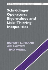 Book Cover for Schrödinger Operators by Rupert L Frank, Ari Laptev, Timo Weidl