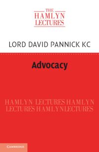 Book Cover for Advocacy by David Pannick