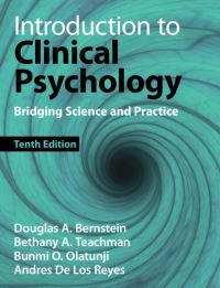 Book Cover for Introduction to Clinical Psychology by Douglas A Bernstein, Bethany A Teachman, Bunmi O Olatunji, Andres De Los Reyes, Scott O Lilienfeld
