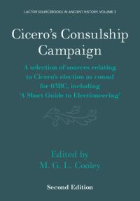 Book Cover for Cicero's Consulship Campaign by M G L Cooley