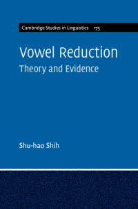 Book Cover for Vowel Reduction by Shuhao Shih