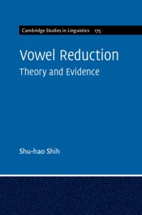Book Cover for Vowel Reduction by Shuhao Shih