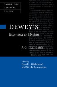 Book Cover for Dewey's Experience and Nature by David L Hildebrand, Nicola Ramazzotto