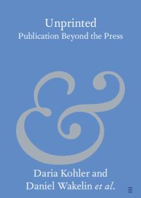 Book Cover for Unprinted by Daria Kohler